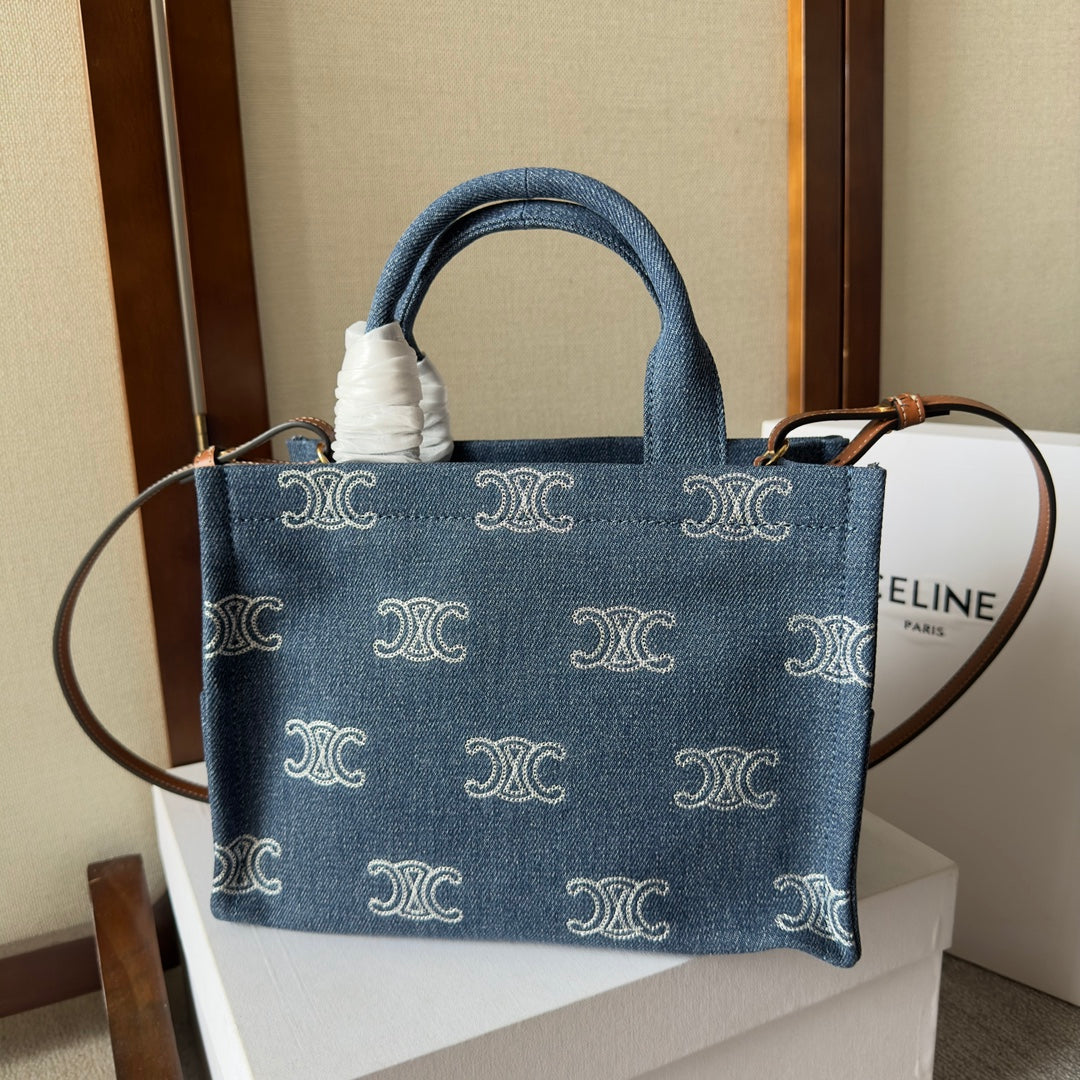 Celine Blue Monogram Pattern Bag – A Statement of Elegance