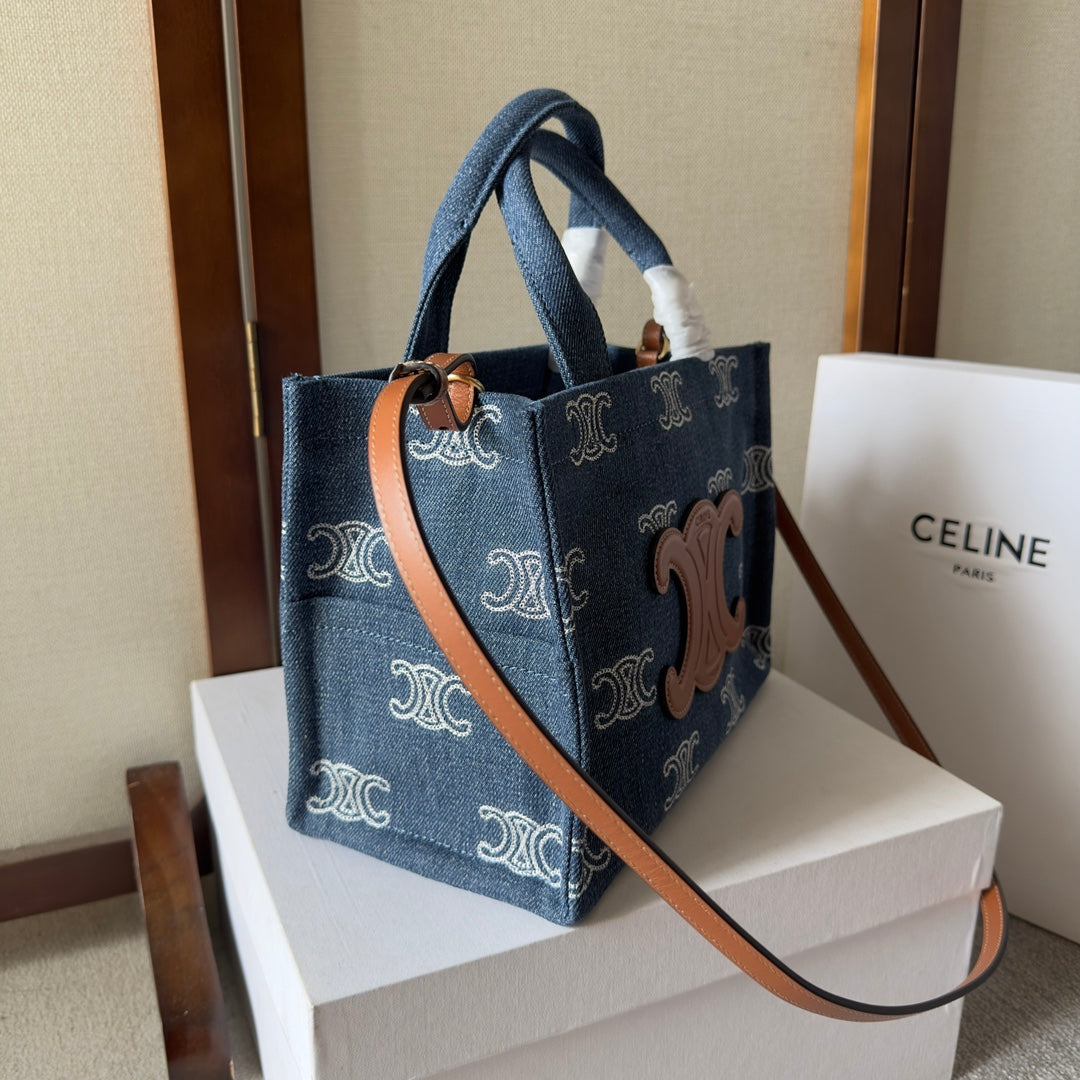 Celine Blue Monogram Pattern Bag – A Statement of Elegance