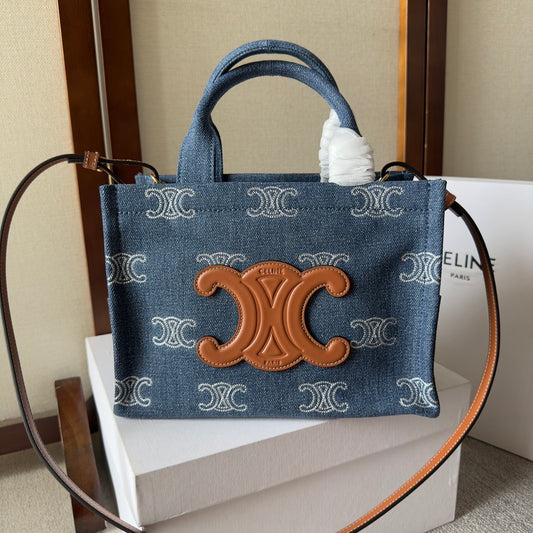 Celine Blue Monogram Pattern Bag – A Statement of Elegance