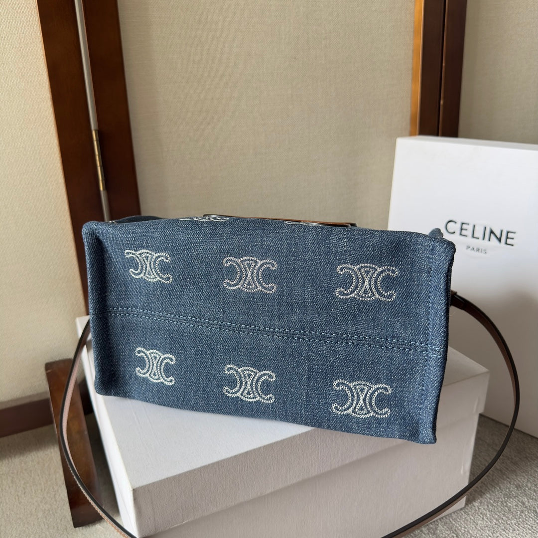 Celine Blue Monogram Pattern Bag – A Statement of Elegance