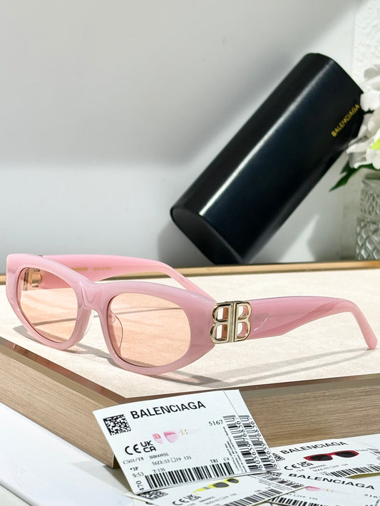 Balenciaga Sunglasses - Light Pink with Monogram