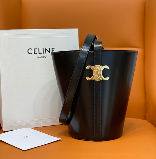 Celine Black Bucket Bag – Stylish and Unique