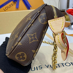 LV Black Crossbody Bag with Gold Details – Effortlessly Stylish