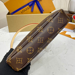 LV Black Crossbody Bag with Gold Details – Effortlessly Stylish